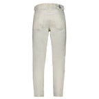 Herrenjeans aus weißer Baumwolle