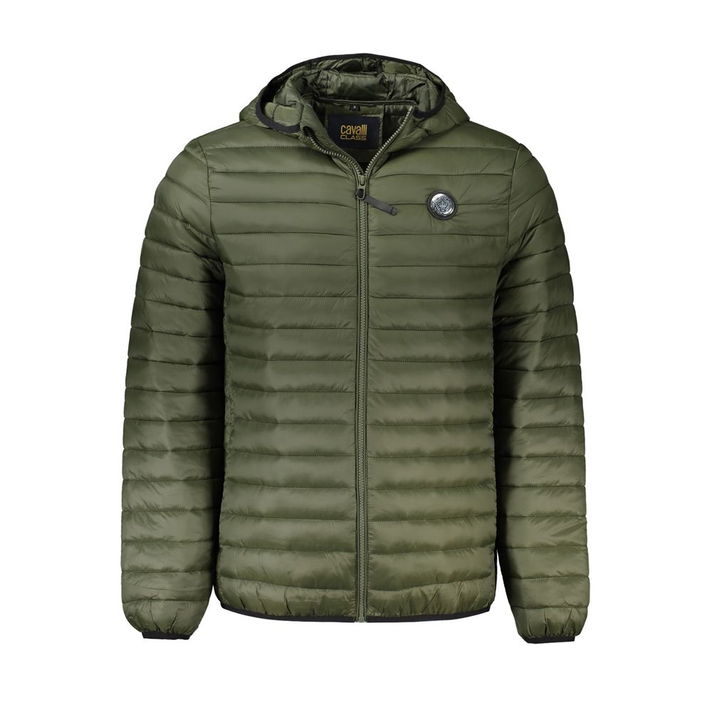 Grüne Polyamid-Herrenjacke