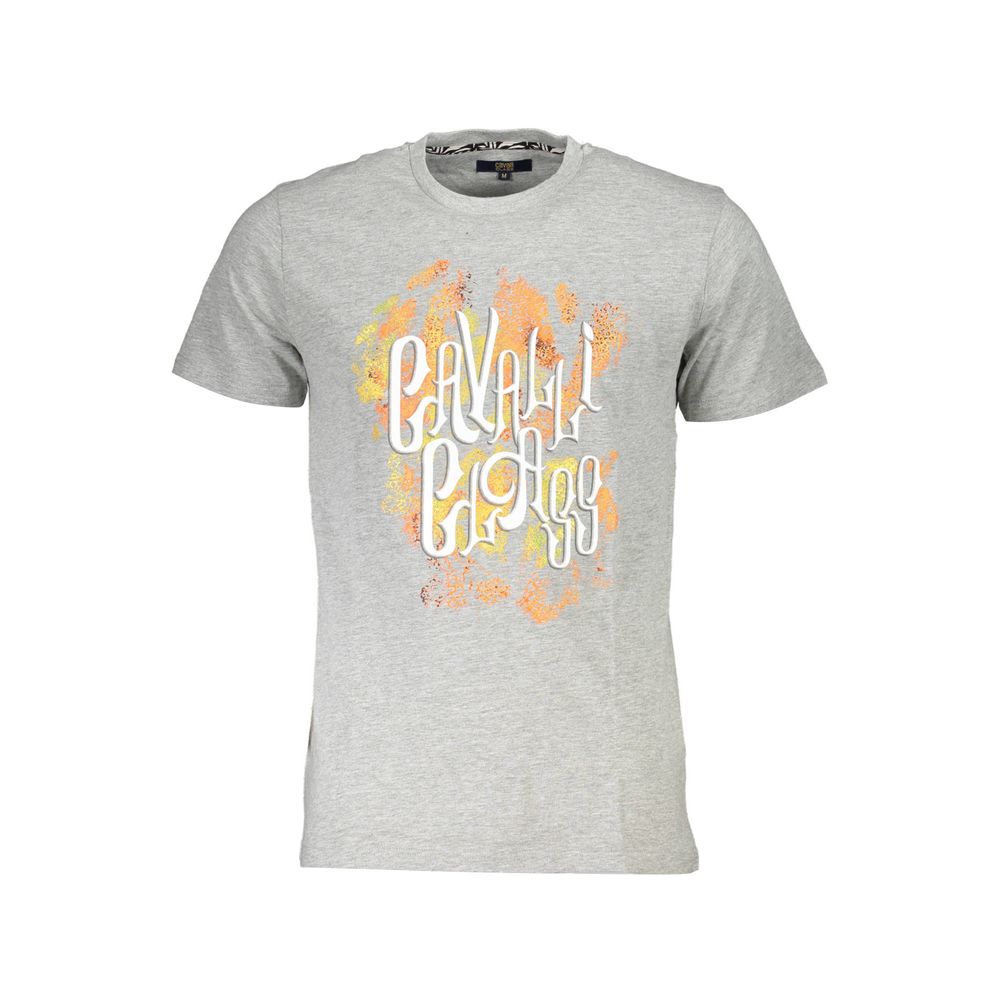 Grigio Baumwoll-T-Shirt für Herren