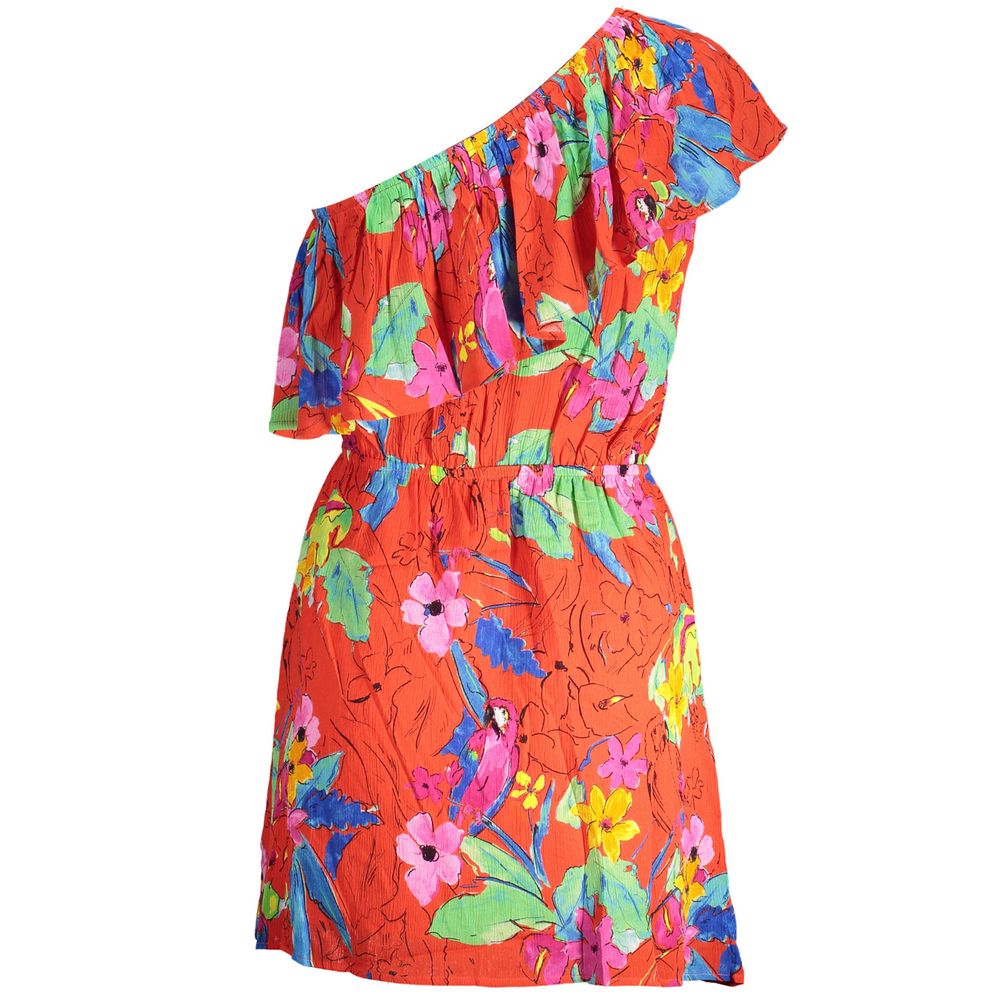 Rotes Viskose-Kleid