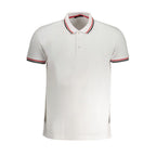 Weißes Baumwoll-Poloshirt