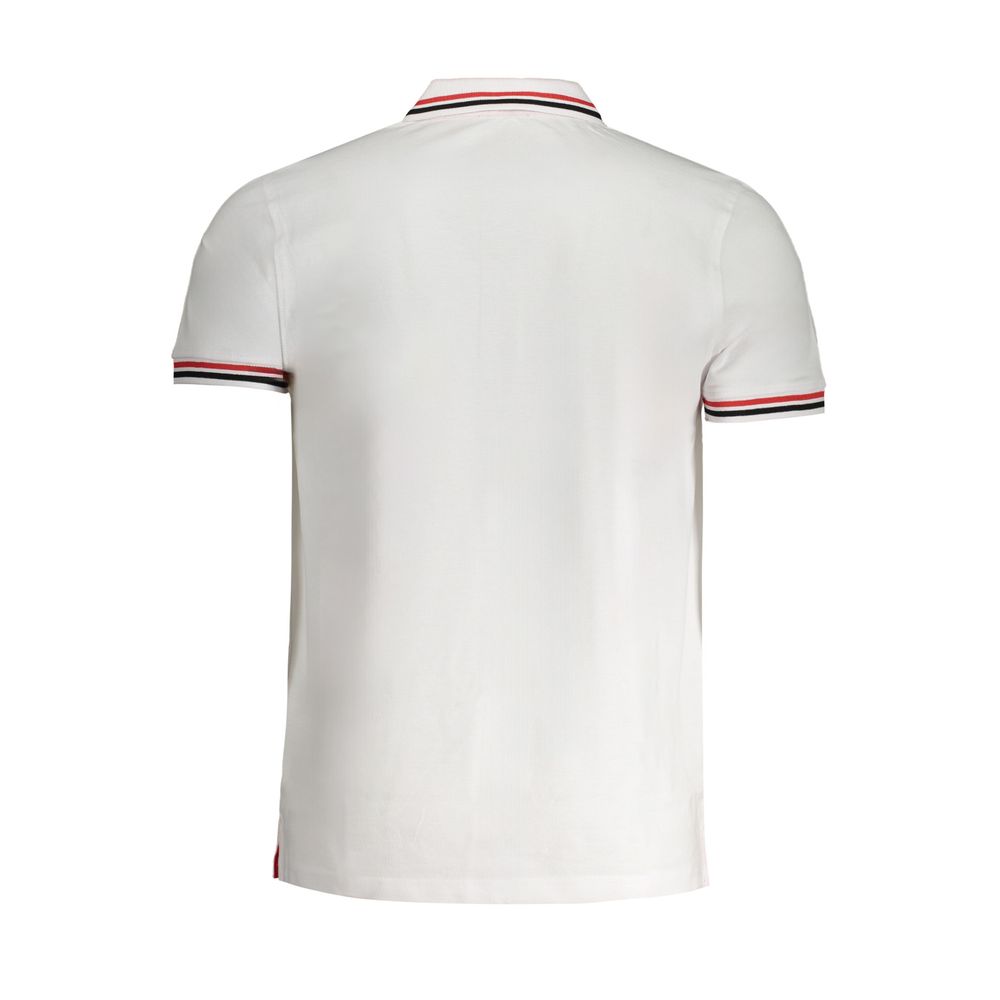 Weißes Baumwoll-Poloshirt