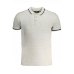Grigio Baumwoll-Poloshirt für Herren