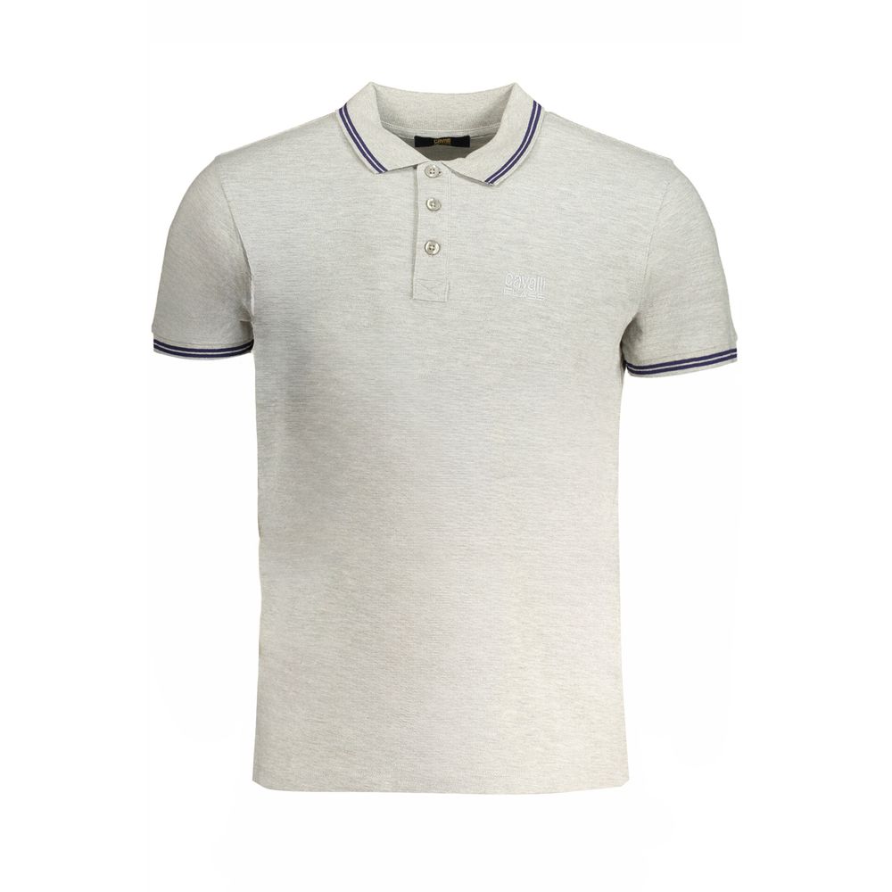 Grigio Baumwoll-Poloshirt für Herren