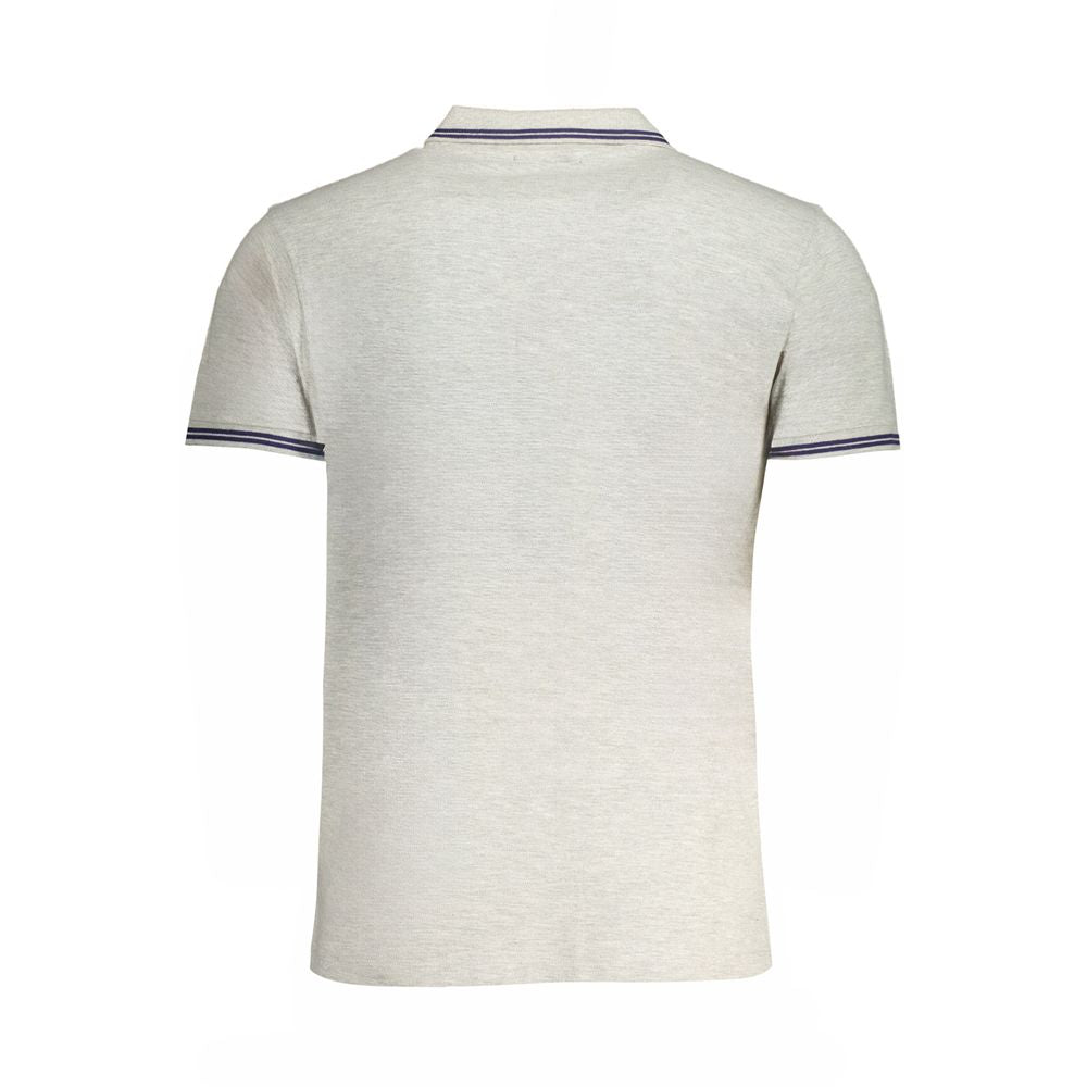 Grigio Baumwoll-Poloshirt für Herren
