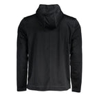 Schwarzer Polyester Herren-Kapuzenpullover