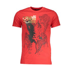 Rotes Baumwoll-T-Shirt für Herren