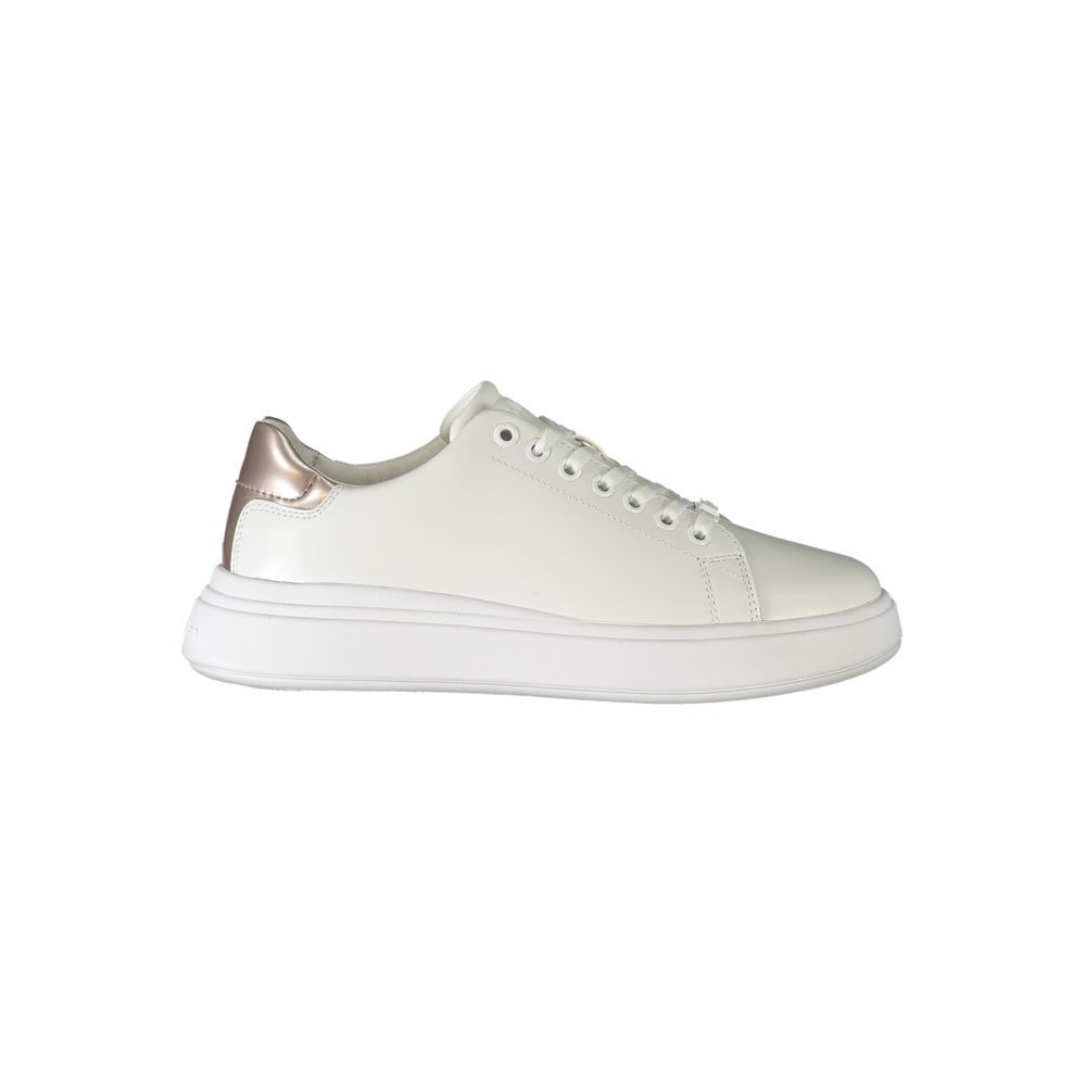 Weiße Leder-Sneaker für Damen