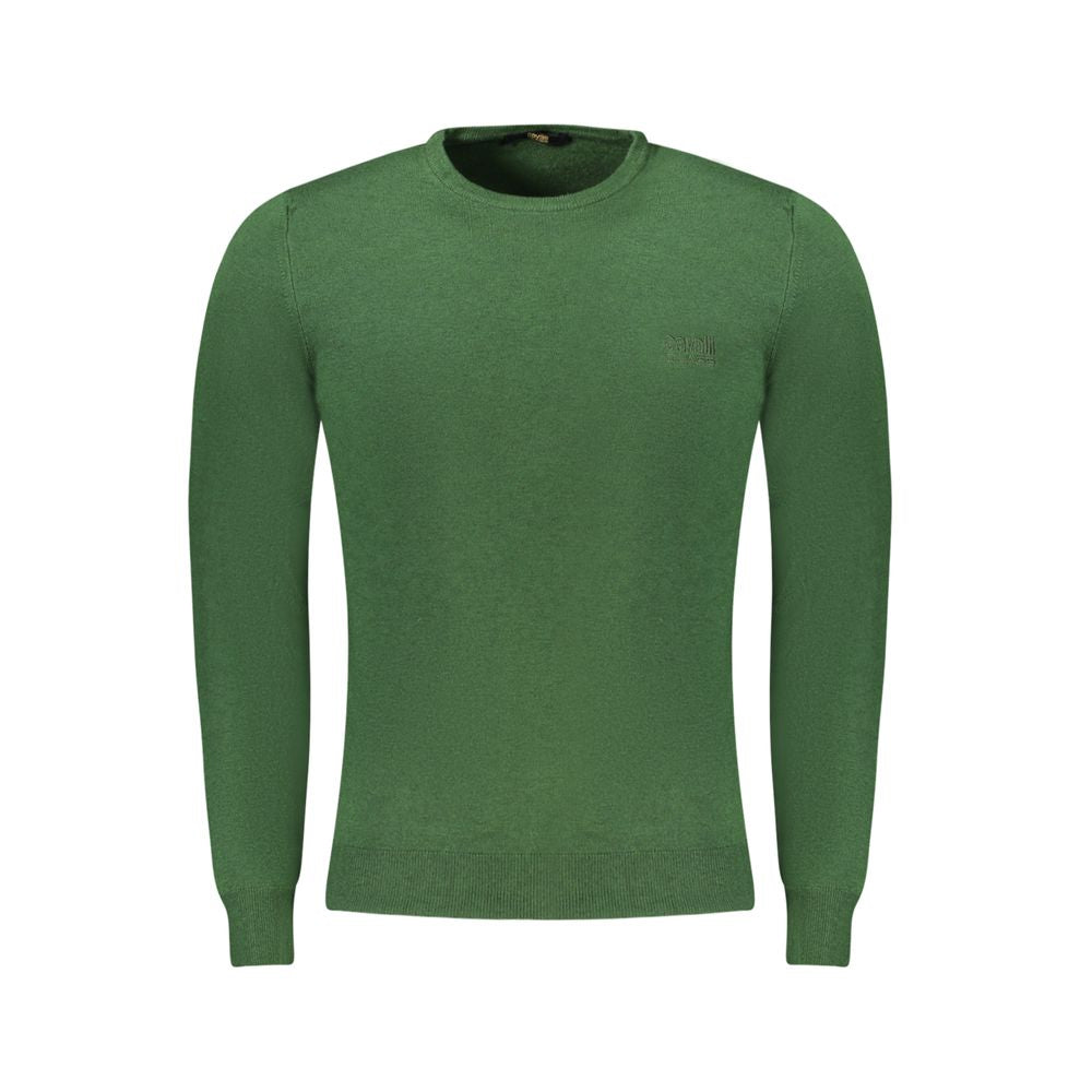 Grüner Polyester-Pullover