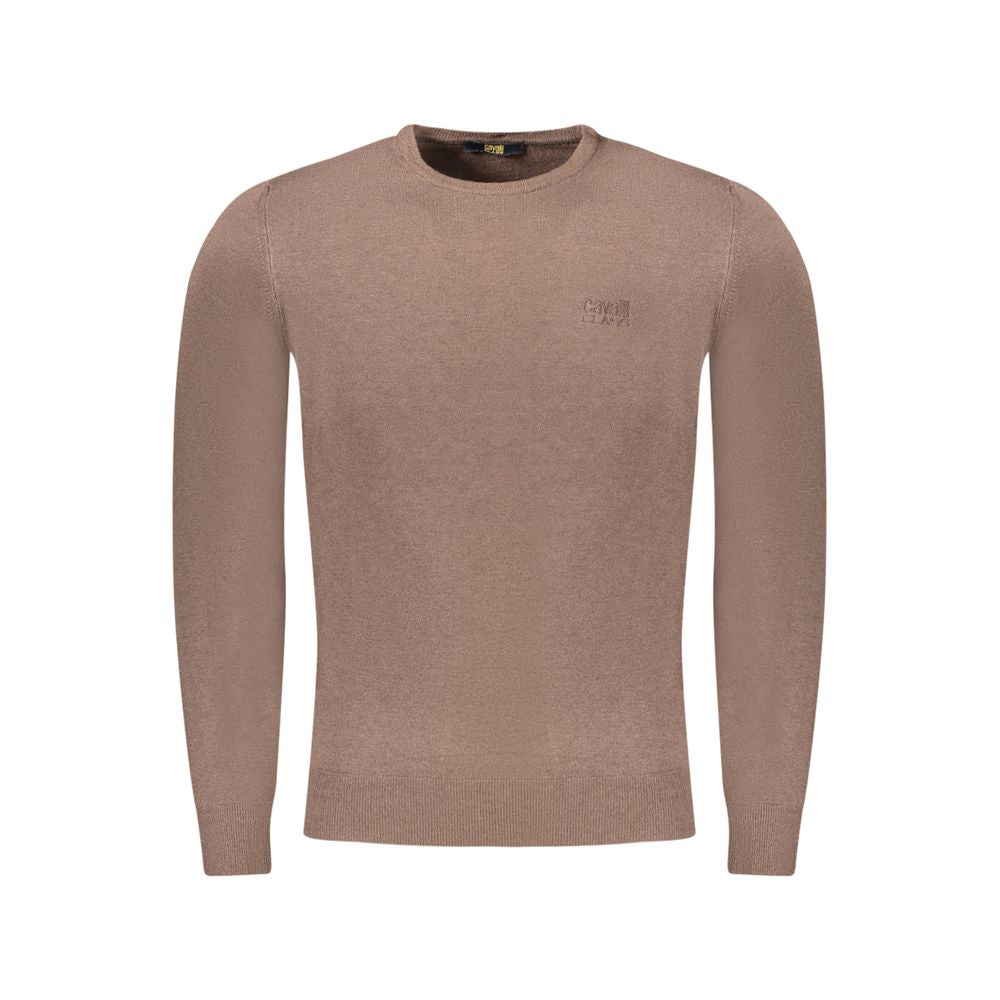 Brauner Viskose Pullover für Männer