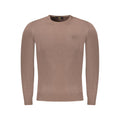 Brauner Viskose Pullover für Männer