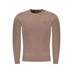 Brauner Viskose Pullover für Männer