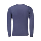 Blauer Nylon-Pullover