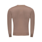 Brauner Viskose Pullover für Männer