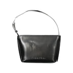 Schwarze Polyester Handtasche