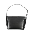 Schwarze Polyester Handtasche