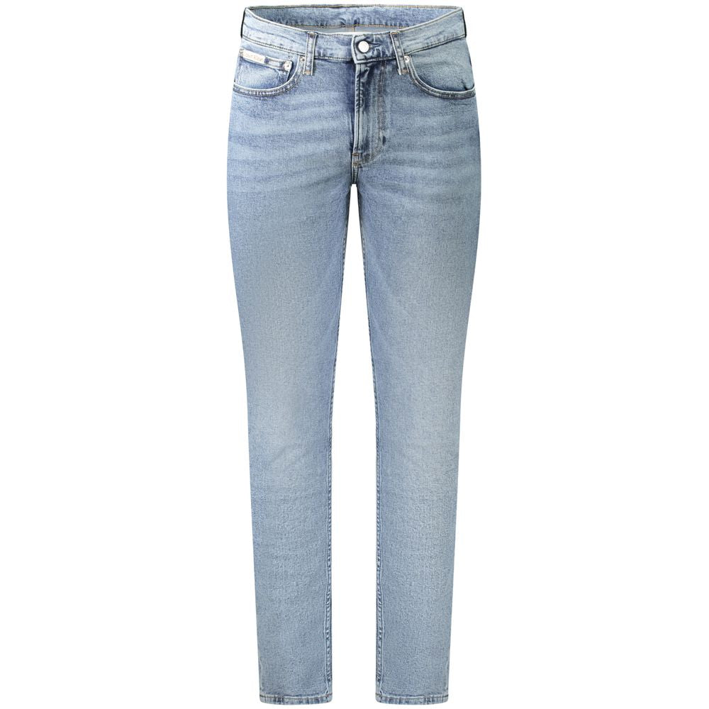 Blaue Tapered-Jeans in Slim Fit für Herren