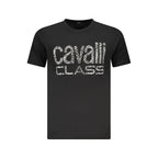 Schwarzes Baumwoll-T-Shirt für Herren