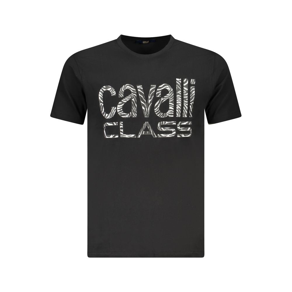 Schwarzes Baumwoll-T-Shirt für Herren