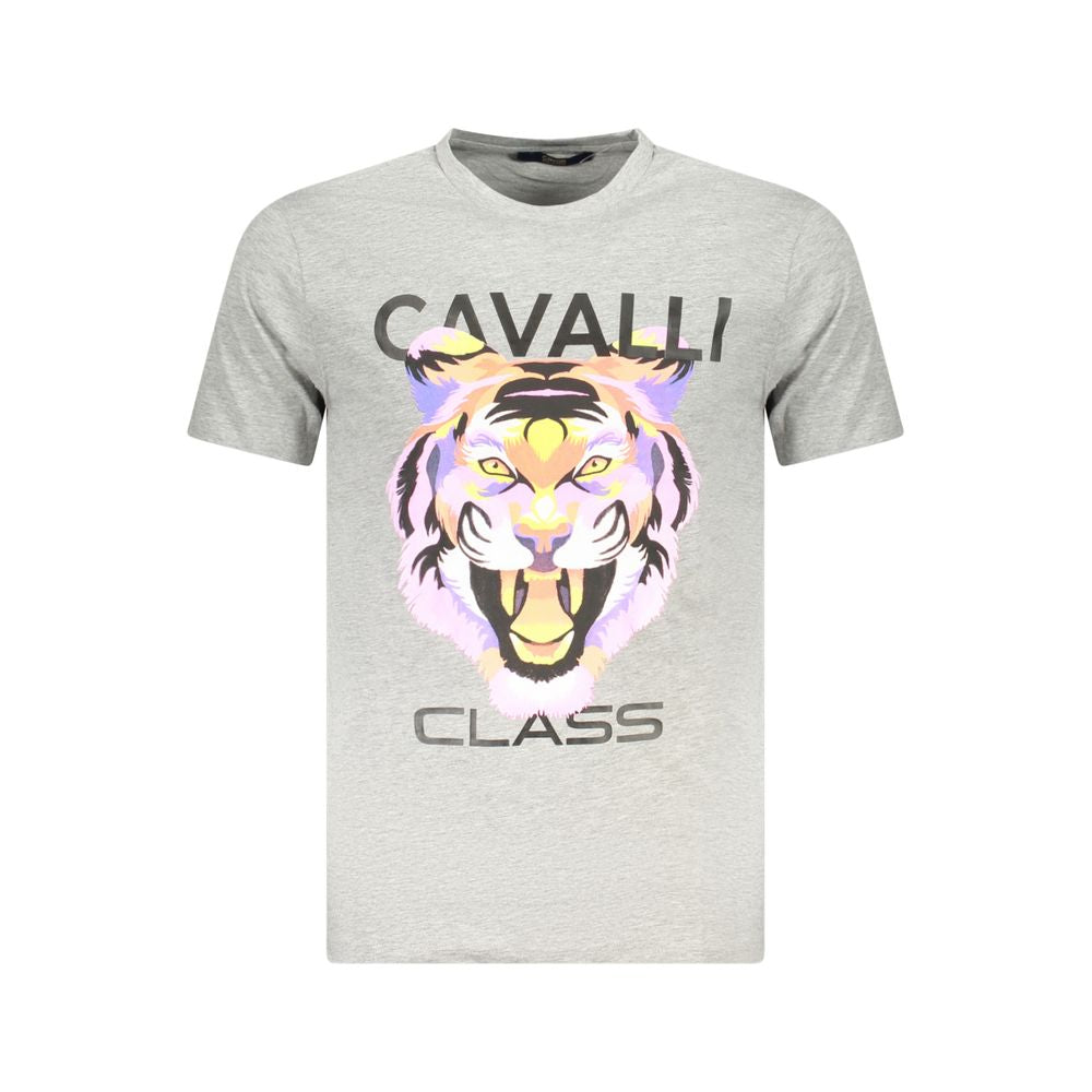 Grigio Baumwoll-T-Shirt für Herren