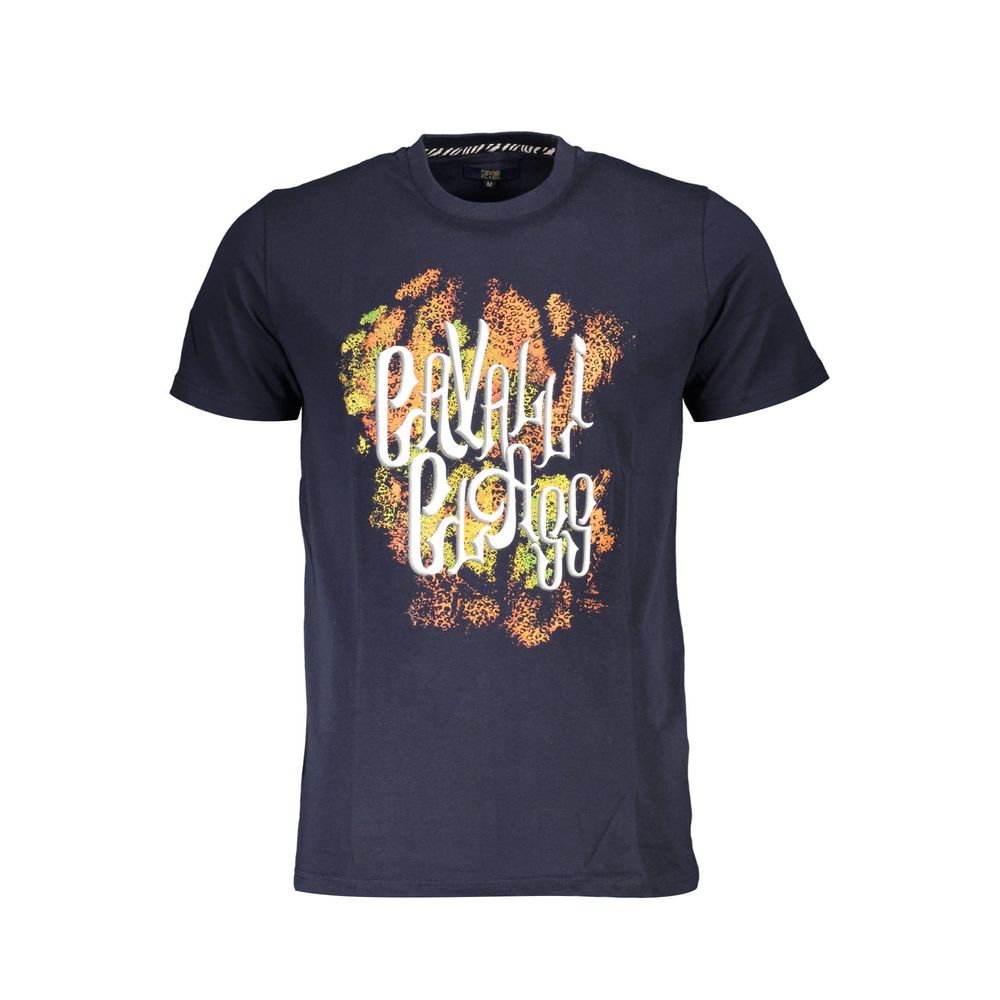 Blaues Baumwoll-T-Shirt für Herren