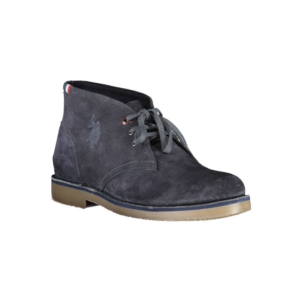 Blaue Polyester-Knöchelstiefel