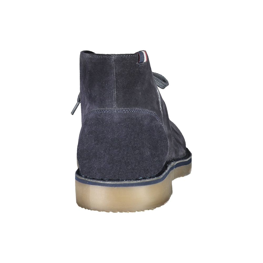 Blaue Polyester-Knöchelstiefel