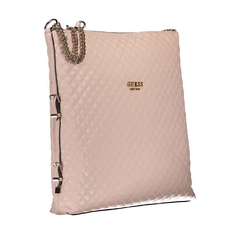 Rosa Polyurethane Damen Handtasche