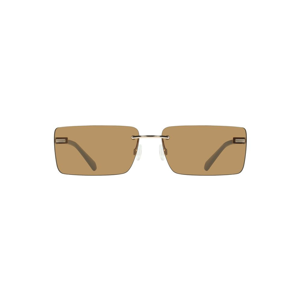Beige Sonnenbrille aus Metall