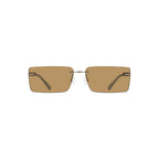 Beige Sonnenbrille aus Metall