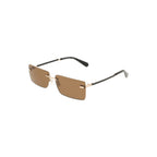 Beige Sonnenbrille aus Metall