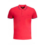 Rotes Herren-Poloshirt aus Baumwolle