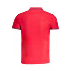 Rotes Herren-Poloshirt aus Baumwolle