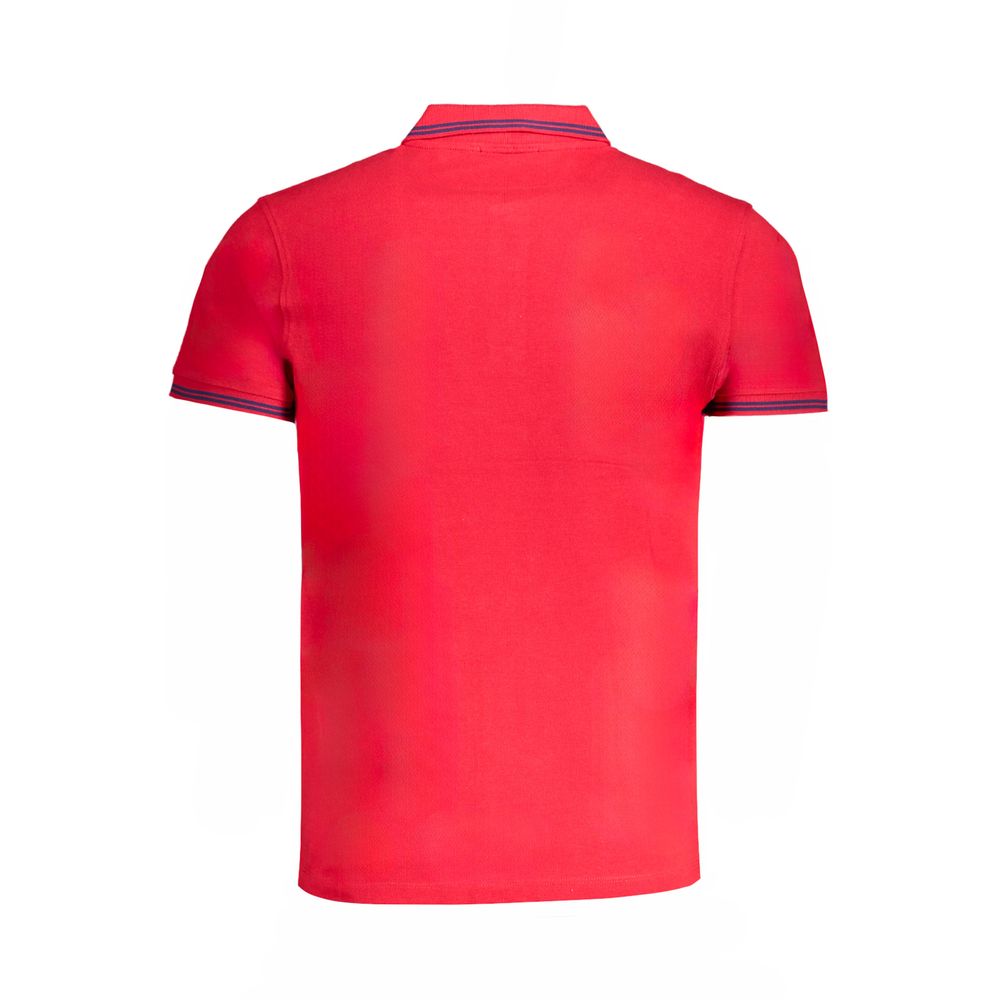 Rotes Herren-Poloshirt aus Baumwolle