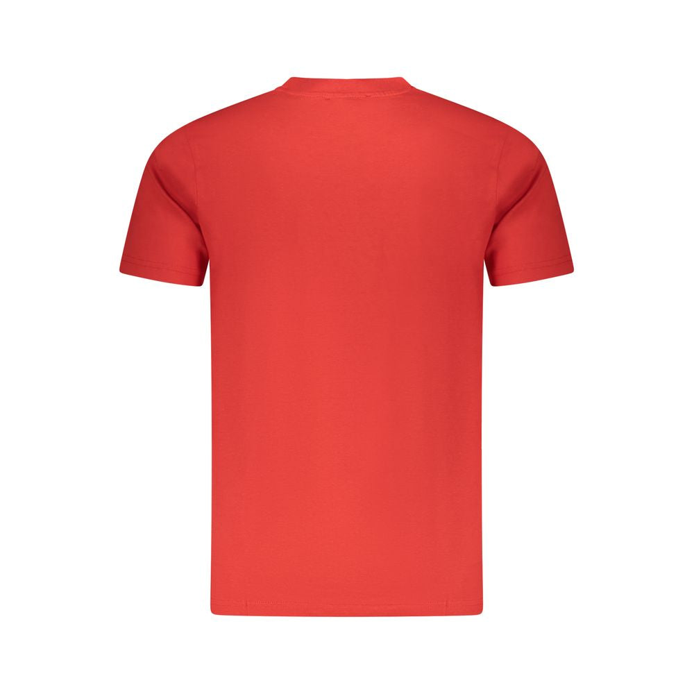 Rotes Baumwoll-T-Shirt für Herren