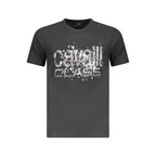 Schwarzes Baumwoll-T-Shirt für Herren