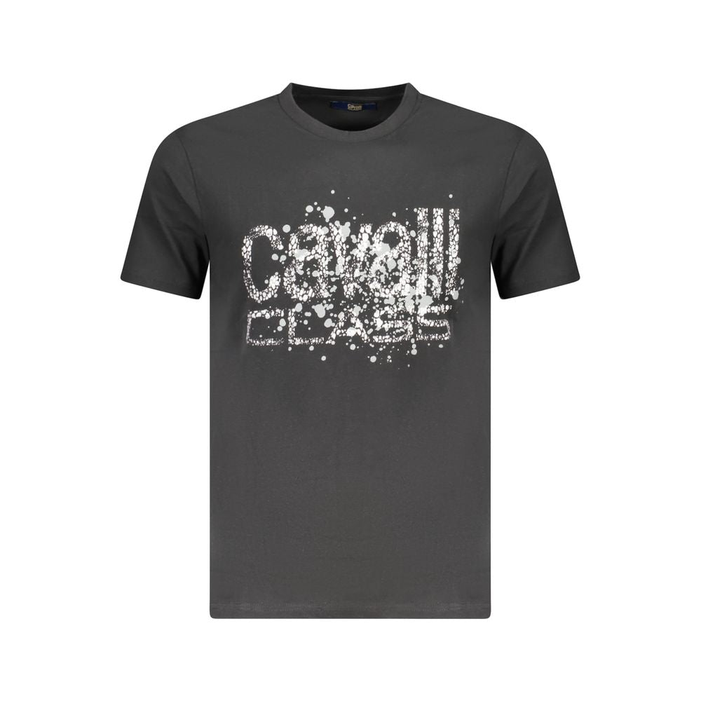 Schwarzes Baumwoll-T-Shirt für Herren