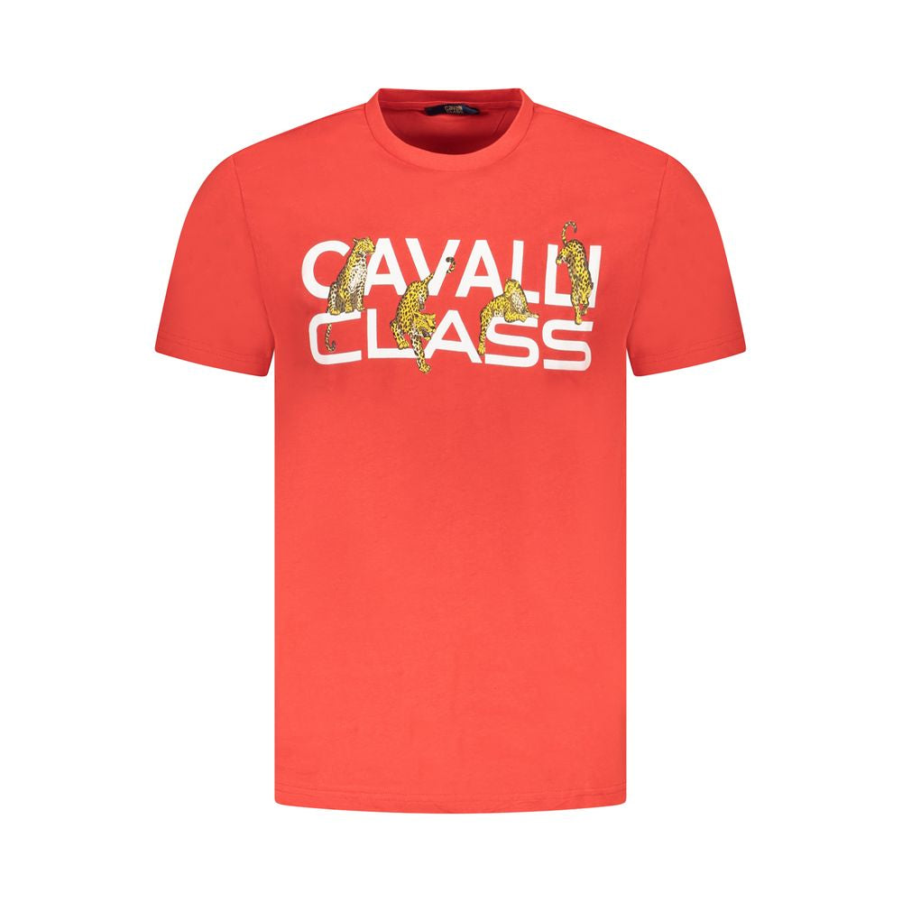 Rotes Baumwoll-T-Shirt für Herren