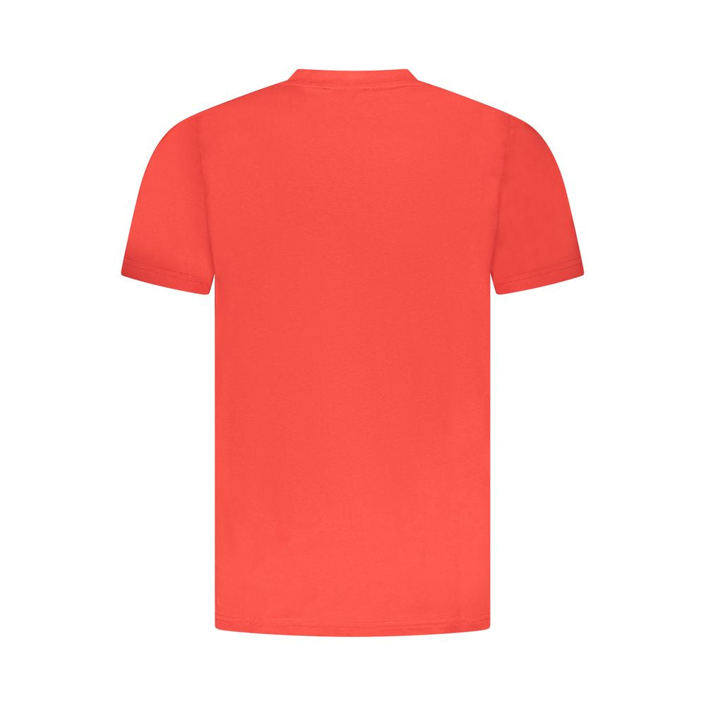 Rotes Baumwoll-T-Shirt für Herren