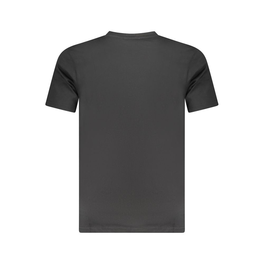 Schwarzes Baumwoll-T-Shirt für Herren