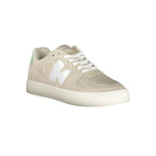Damen Sneaker aus Beige Polyurethan