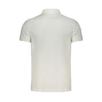 Weißes Baumwoll-Poloshirt