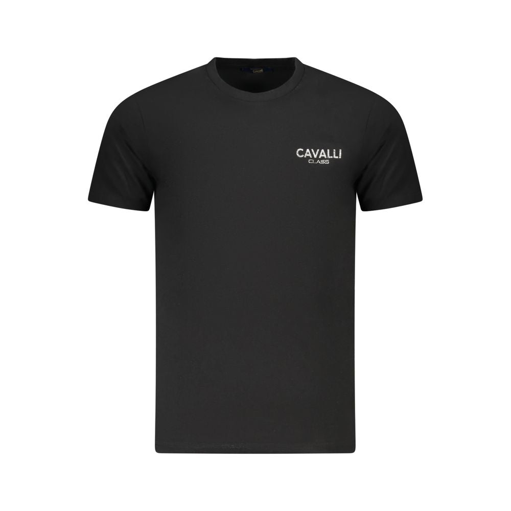 Schwarzes Baumwoll-T-Shirt für Herren