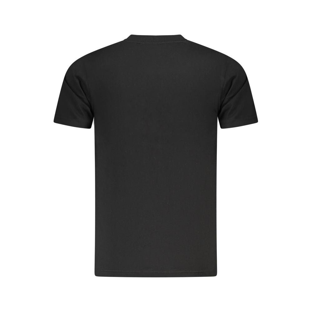 Schwarzes Baumwoll-T-Shirt für Herren