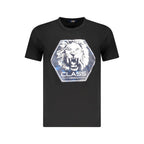 Schwarzes Baumwoll-T-Shirt für Herren