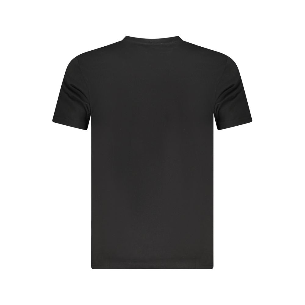 Schwarzes Baumwoll-T-Shirt für Herren