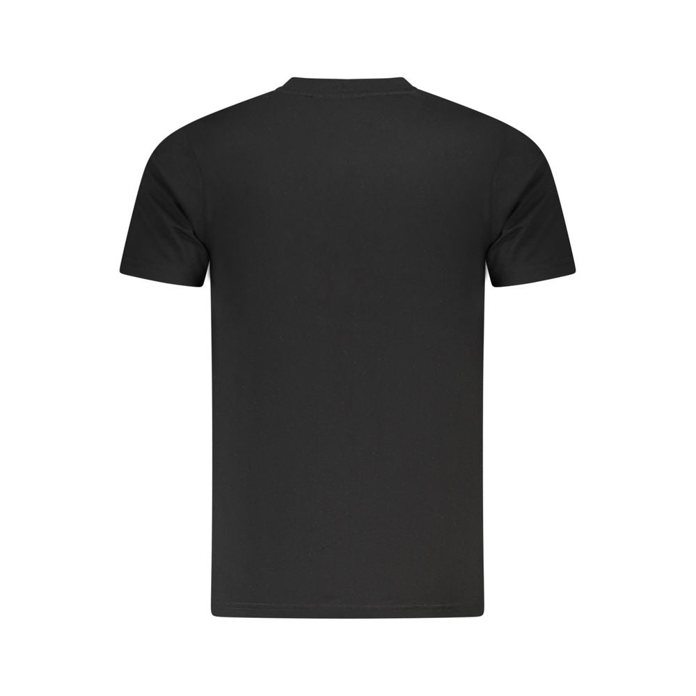 Schwarzes Baumwoll-T-Shirt für Herren