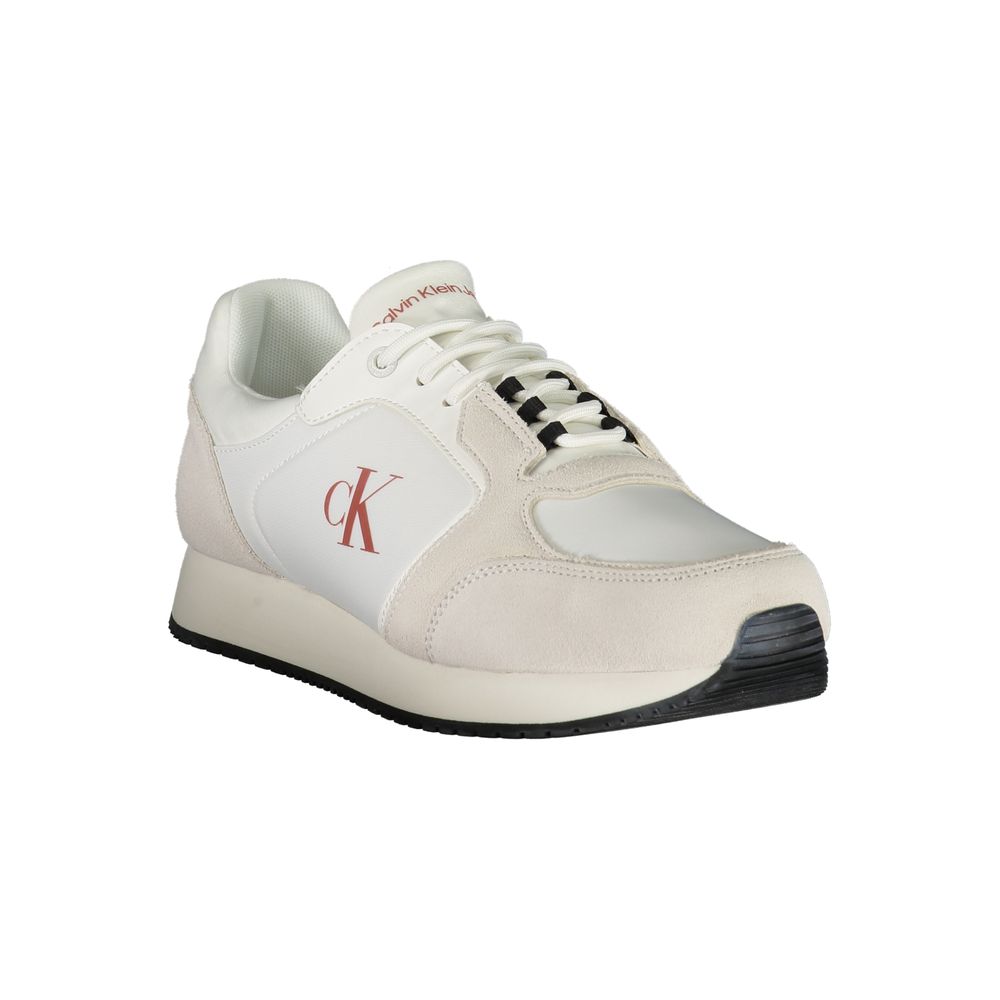 Weißer Herren-Sneaker aus Polyurethan