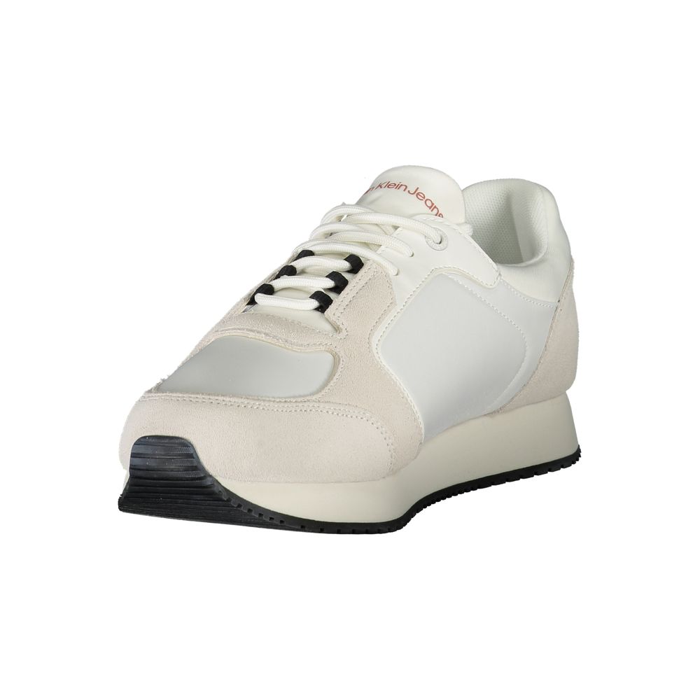 Weißer Herren-Sneaker aus Polyurethan