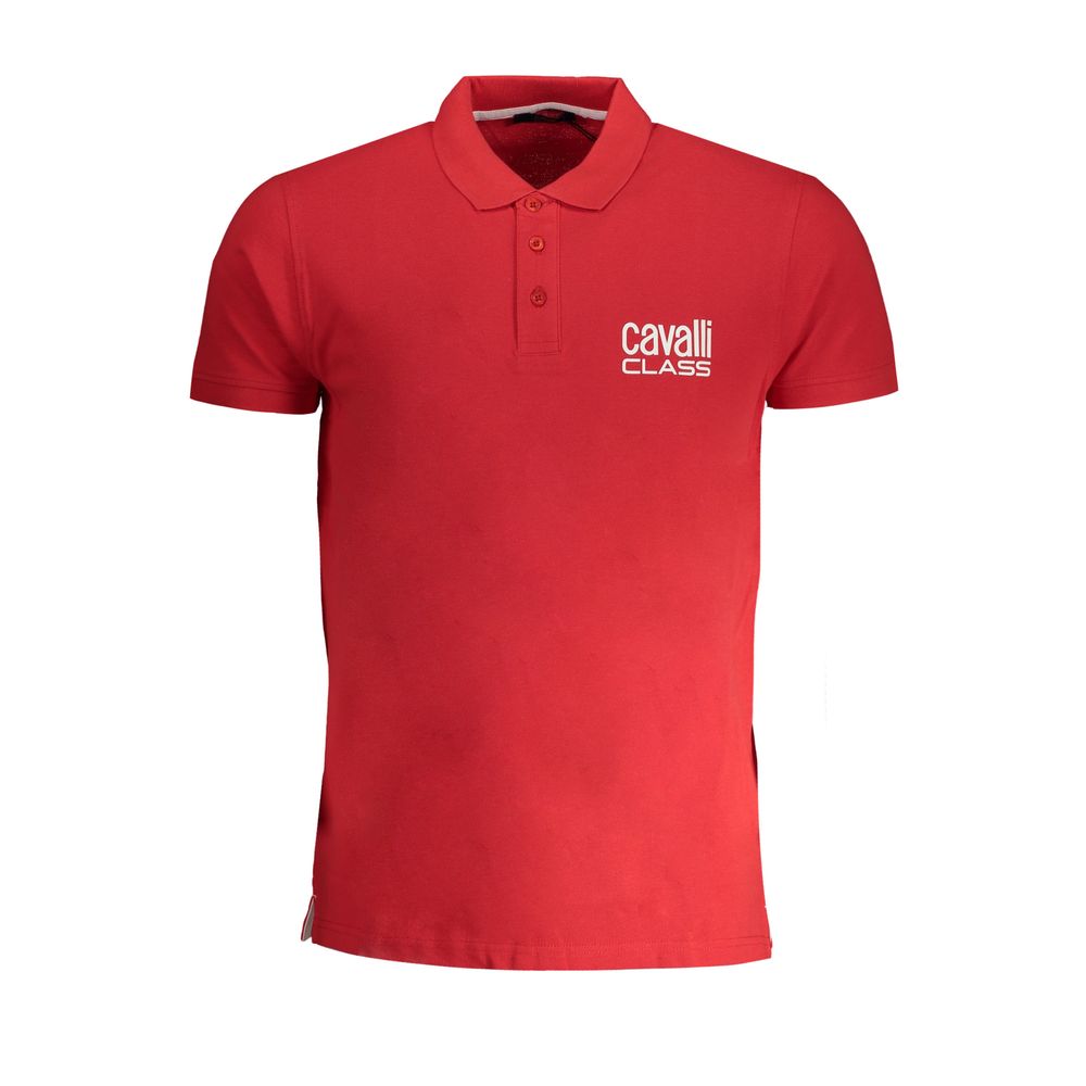 Rotes Herren-Poloshirt aus Baumwolle